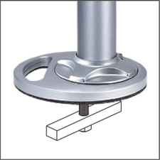 Neomounts FPMA-D9GROMMET desk mount grommet plate Silver (FPMA-D9GROMMET) tv állvány és fali konzol