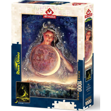 Neon fényű hold istennő kirakó 1000 darabos puzzle, kirakós