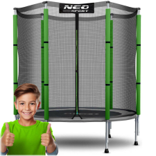NEOSPORT külső hálós Trambulin 140cm - Zöld trambulin szett