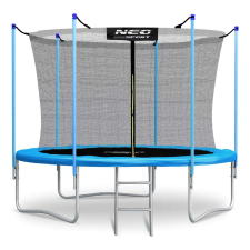 NEOSPORT Neo-Sport Belső hálós Trambulin létrával 252cm - kék trambulin szett
