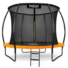 NEOSPORT Neo-Sport belső hálós Trambulin létrával 312cm, 150kg - Narancssárga trambulin szett