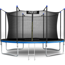 NEOSPORT Neo-Sport belső hálós Trambulin létrával 374cm, 150kg - Kék trambulin szett