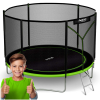 NEOSPORT Neo-Sport külső hálós Trambulin létrával 183cm, 50kg - Zöld