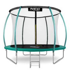 NEOSPORT Neo-Sport Profilozott belső hálós Trambulin, létrával 252cm - zöld trambulin szett