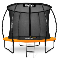 NEOSPORT Neo-Sport Profilozott belső hálós Trambulin, létrával 312cm - narancssárga trambulin szett