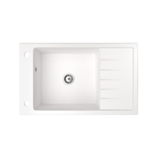 Nero Gránit mosogató NERO Grande + szifon (fehér) mosogatótálca