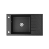 Nero Gránit mosogató NERO Grande + szifon (fekete)