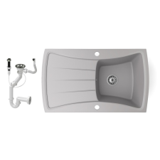 Nero Gránit mosogatótálca NERO Venezia + dugókiemelő (szürke) mosogatótálca