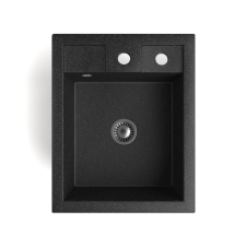 NERO Granite Gránit mosogató - NERO Parma - szemcsés fekete mosogatótálca