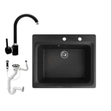 Nero Italia - Gránit Mosogató - Fekete - 60cm mosogatótálca