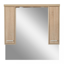  Nerva 105 cm-es tükrös felsőszekrény, Sonoma tölgy fürdőszoba bútor