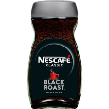 NESCAFE Instant kávé, 200 g, üveges, NESCAFÉ "Black Roast" kávé