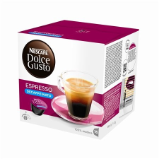 NESCAFE Kávékapszula, 16x7 g, NESCAFÉ "Dolce Gusto Espresso", koffeinmentes kávé