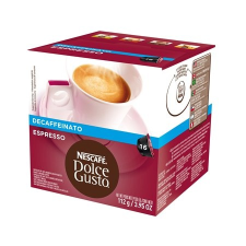 NESCAFE Kávékapszula, 16x7 g, NESCAFÉ Dolce Gusto Espresso, koffeinmentes KHK364 kávé