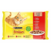 Nestlé hungária kft Állateledel alutasakos PURINA Friskies macskáknak csirke-marha-bárány-kacsa 4x85g