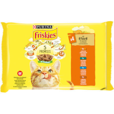 Nestlé hungária kft Friskies Cat alutasakos 4*85g Csirke-kacsa-lazac-pulyka macskaeledel