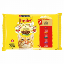 Nestlé hungária kft Friskies szószban marhával/csirkével/kacsával/báránnyal macskaeledel 4 x 85 g (340 g) macskaeledel