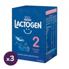 Nestlé Lactogen 2 tejalapú anyatej-kiegészítő tápszer 6 hó+ (3x500 g) bébiétel