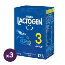 Nestlé Lactogen 3 Junior tejalapú anyatej-kiegészítő tápszer 12 hó+ (3x500 g) bébiétel