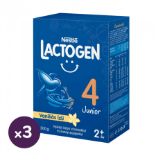 Nestlé Lactogen 4 Junior vaníliás tejalapú italpor vitaminokkal és ásványi anyagokkal 24 hó+ (3x500 g) bébiétel