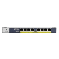 Netgear GS108PP-100EUS POE+ Gigabit Switch + 120W POE Budget Ezüst hub és switch