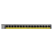 Netgear GS116LP-100EUS POE Gigabit Switch Fekete hub és switch