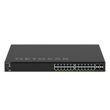 Netgear Switch GSM4328 24xGE PoE+ 4xSFP+ hub és switch