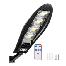 Netshop Napelemes LED kültéri mozgásérzékelős fali lámpa távirányítóval 80W kültéri világítás