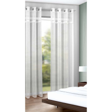 Neusser készfüggöny strassz díszítéssel fehér-fekete 135 cm x 245 cm lakástextília