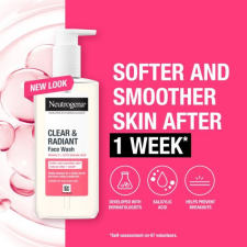 Neutrogena Clear & Radiant Face Wash arctisztító gél 200 ml uniszex arctisztító
