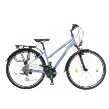 Neuzer Firenze 200 Női Szürke/ Rózsaszín-Fekete Matt 19Elemes Világítás cross trekking kerékpár