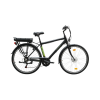 Neuzer Zagon férfi 19 E-Trekking MXUS matt fekete/zöld pedál szenzoros elektromos kerékpár