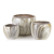  NEVA MARBLE 3 darabos kerámia virágcserép készlet 37-20cm