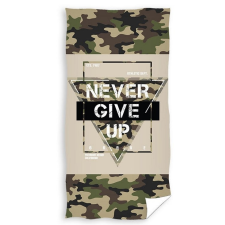  Never Give Up terepmintás törölköző, 70x140 cm lakástextília