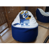  Neves babzsákfotelek Bluey- kék
