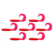 Nevis Twister 6cm 7db/cs piros flitter horgászkiegészítő