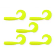 Nevis Twister 7,5cm 5db/cs citromsárga csali