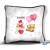 Nevlini Kicsi díszpárna, macik lufikkal, szerelmes ajándék