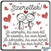 Nevlini Szerelmes hűtőmágnes, Jó szeretni, ha van kit