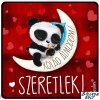 Nevlini Szerelmes hűtőmágnes, Rólad álmodom, szeretlek, panda maci