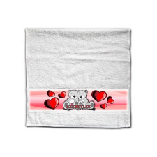 Nevlini Szerelmes törölköző, macik párban, szeretlek, szívek ajándéktárgy