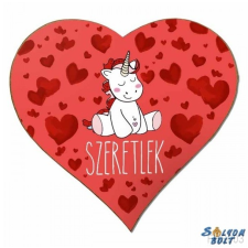 Nevlini Szív hűtőmágnes, unikornis, szeretlek, szerelmes ajándék ajándéktárgy