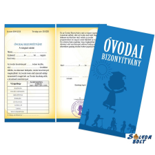 Nevlini Vicces bizonyítvány, Óvodai ajándéktárgy