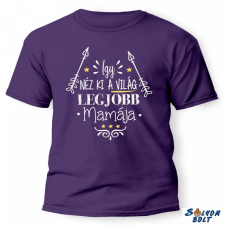 Nevlini vicces póló több színben, így néz ki a világ legjobb mamája ajándéktárgy