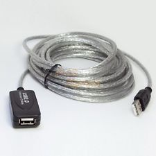 Névtelen Noname USB 2.0 hosszabbító kábel 10,0m erősítős kábel és adapter