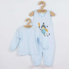 NEW BABY 2-részes baba együttes New Baby Kis lovag, vel. 80 (9-12 h)