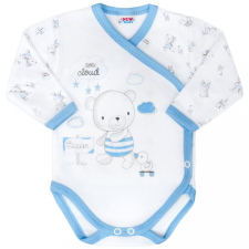 NEW BABY Baba áthajtós patentos body New Baby Bears kék kombidressz, body
