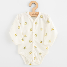 NEW BABY Baba Biopamut hosszú ujjú patentos body New Baby Olives kombidressz, body