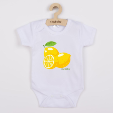 NEW BABY Baba body nyomtatással New Baby Lemon - rövid ujjú kombidressz, body
