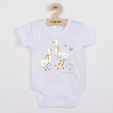 NEW BABY Baba body nyomtatással New Baby Libák - rövid ujjú kombidressz, body